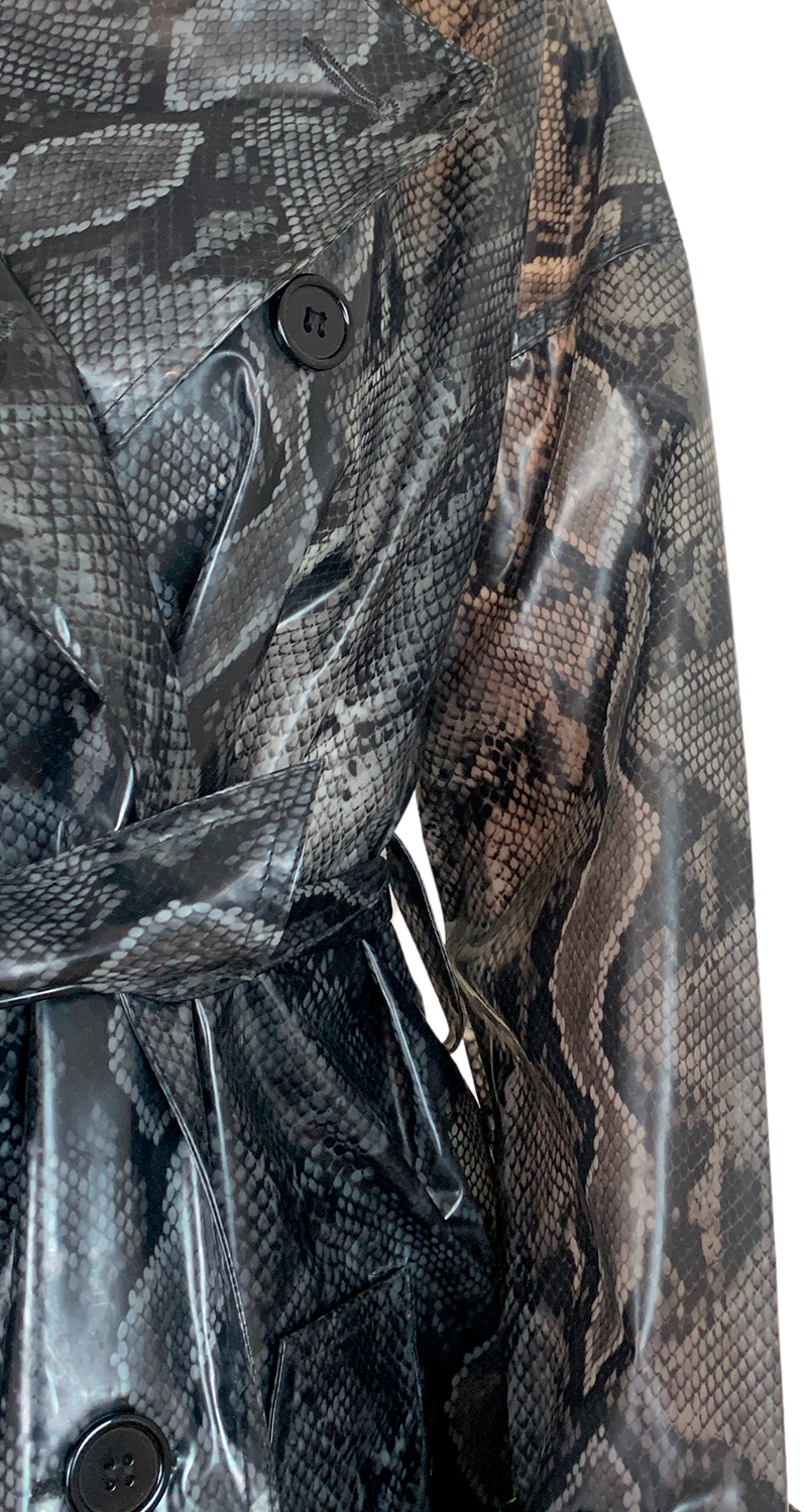 Impermeable Animal Print Gris