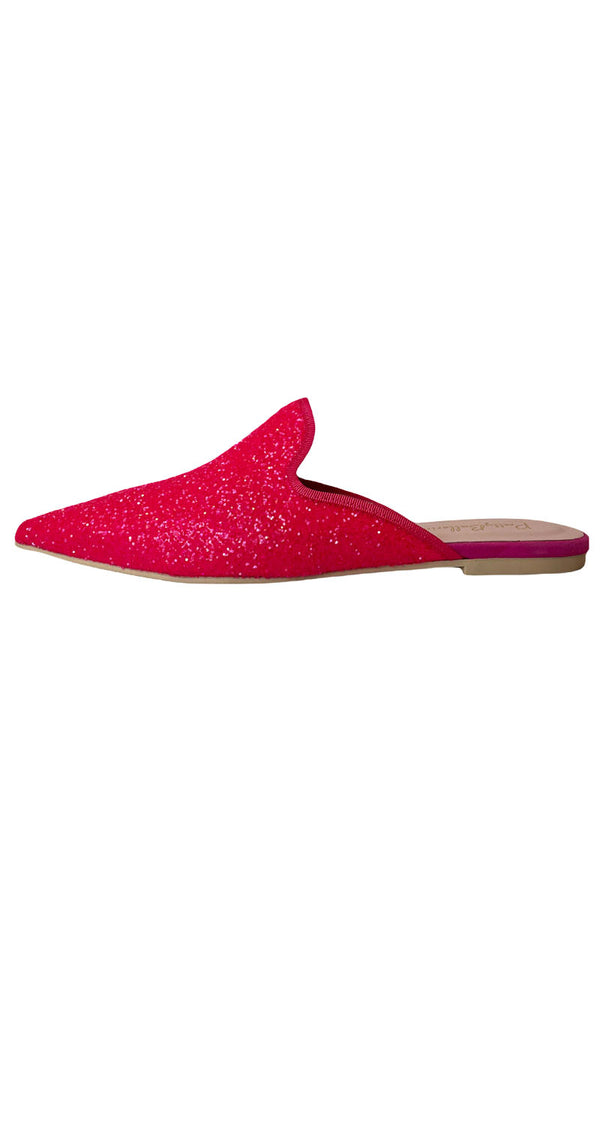 Mules Fucsia Brillos