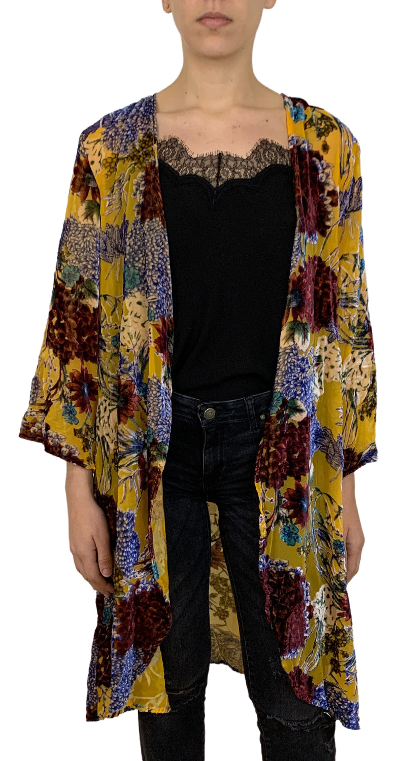 Kimono Velvet Floral