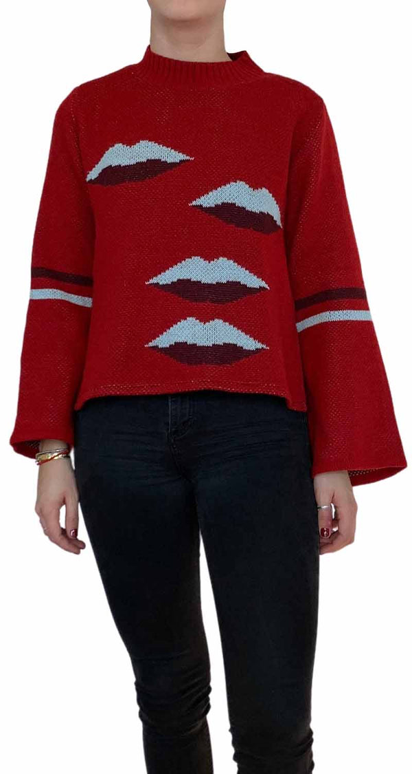 Sweater Rojo Besos