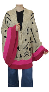 Poncho Tejido Beige