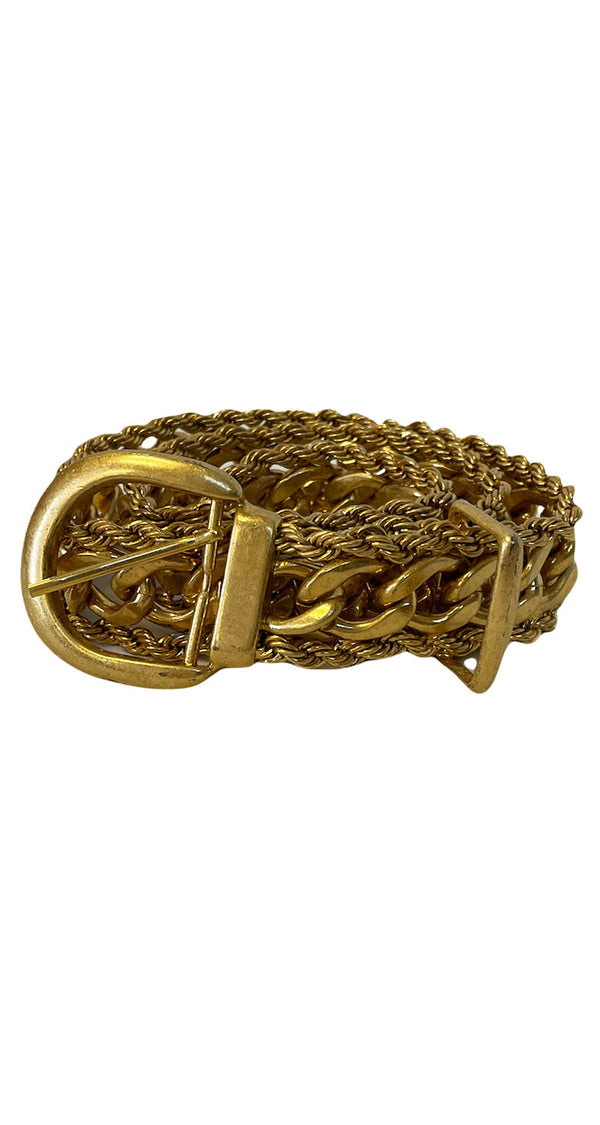 Cinturón metálico Dorado