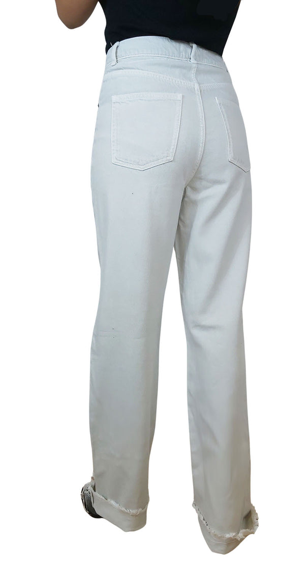 Pantalón Ancho Beige