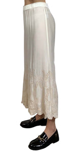 Pantalón Velvet Broderie Beige Johnny Was by Magma