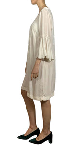 Vestido Mini Broderie Beige Johnny Was by Magma