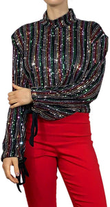 Crop Top Lentejuelas Free People by Magma