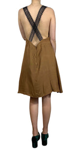 Vestido Mini Café Backless Please by Magma