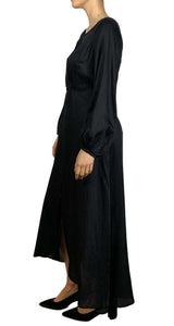 Vestido Maxi Botones Negro Free People by Magma