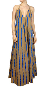 Vestido Stripes Café Weili Zheng by Magma