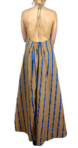 Vestido Stripes Café Weili Zheng by Magma
