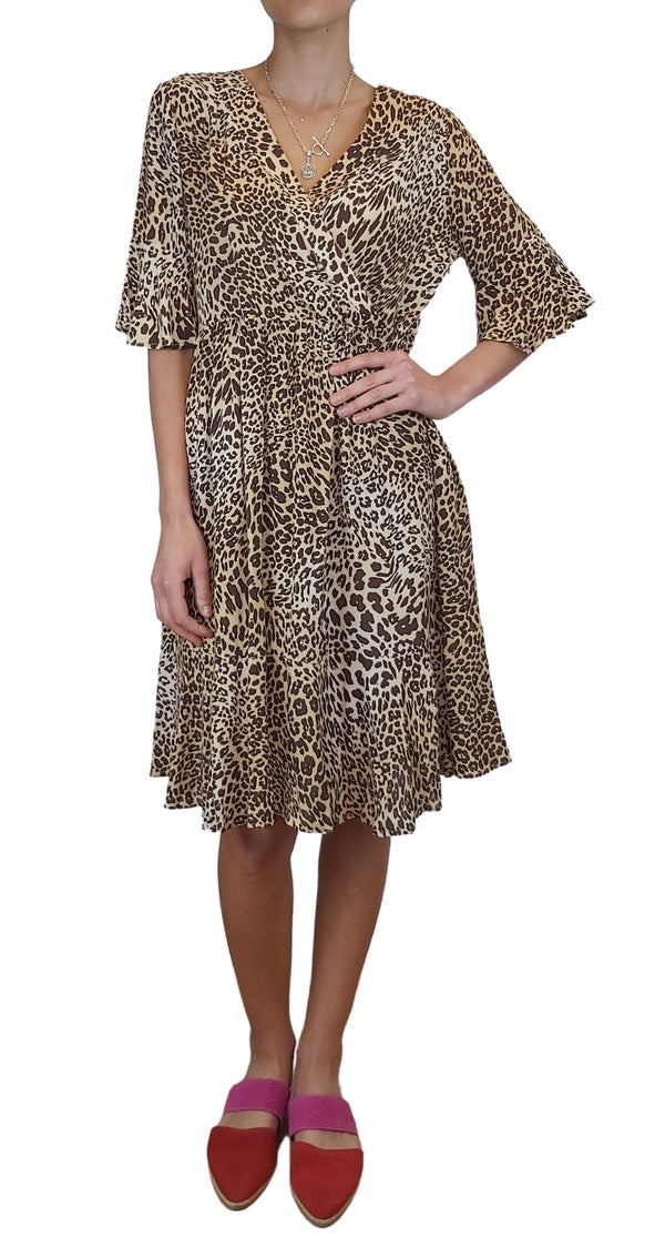 Vestido Volantes Animal Print