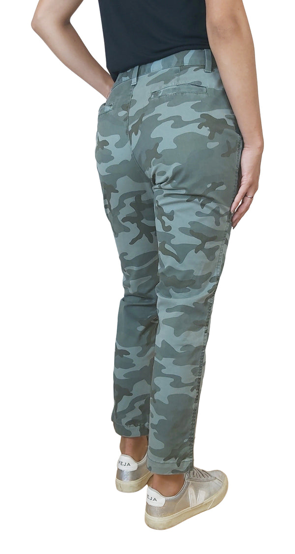 Pantalón Girlfriend Chino Camuflaje