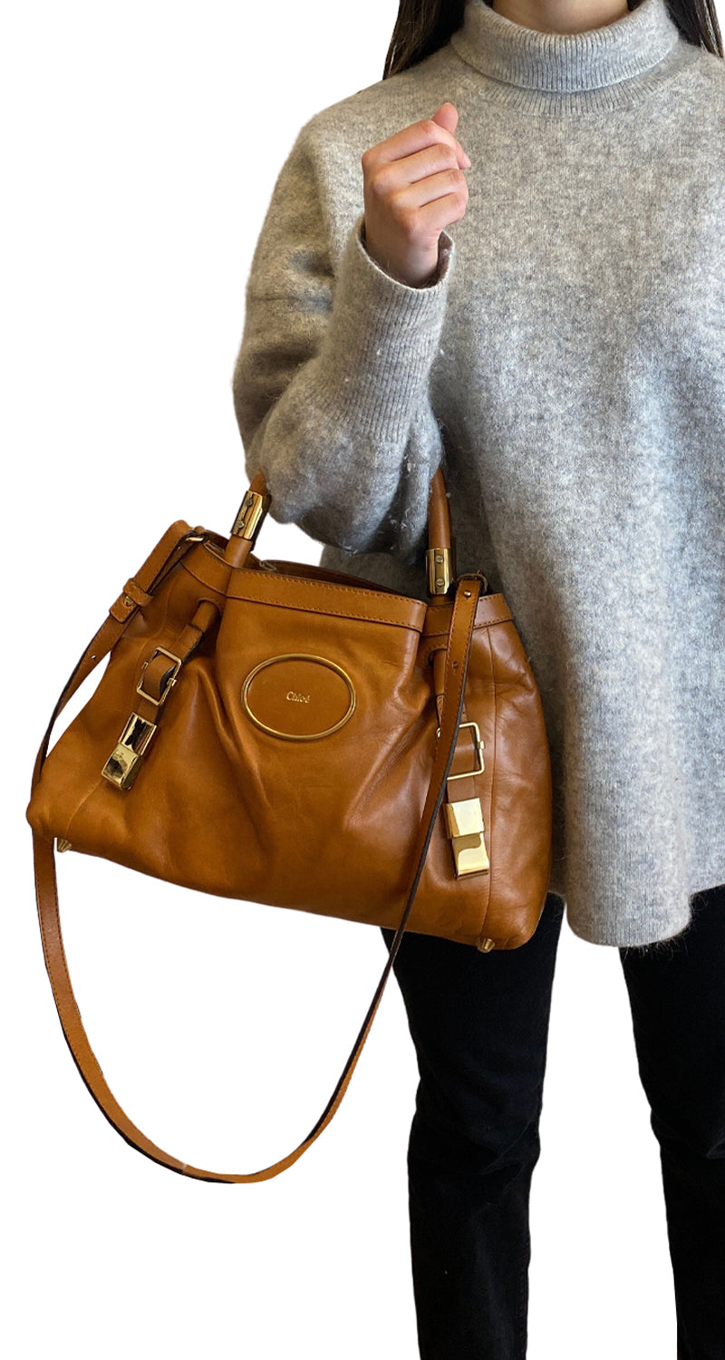 Cartera Victoria Cuero Café