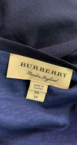 Polera Navy Burberry