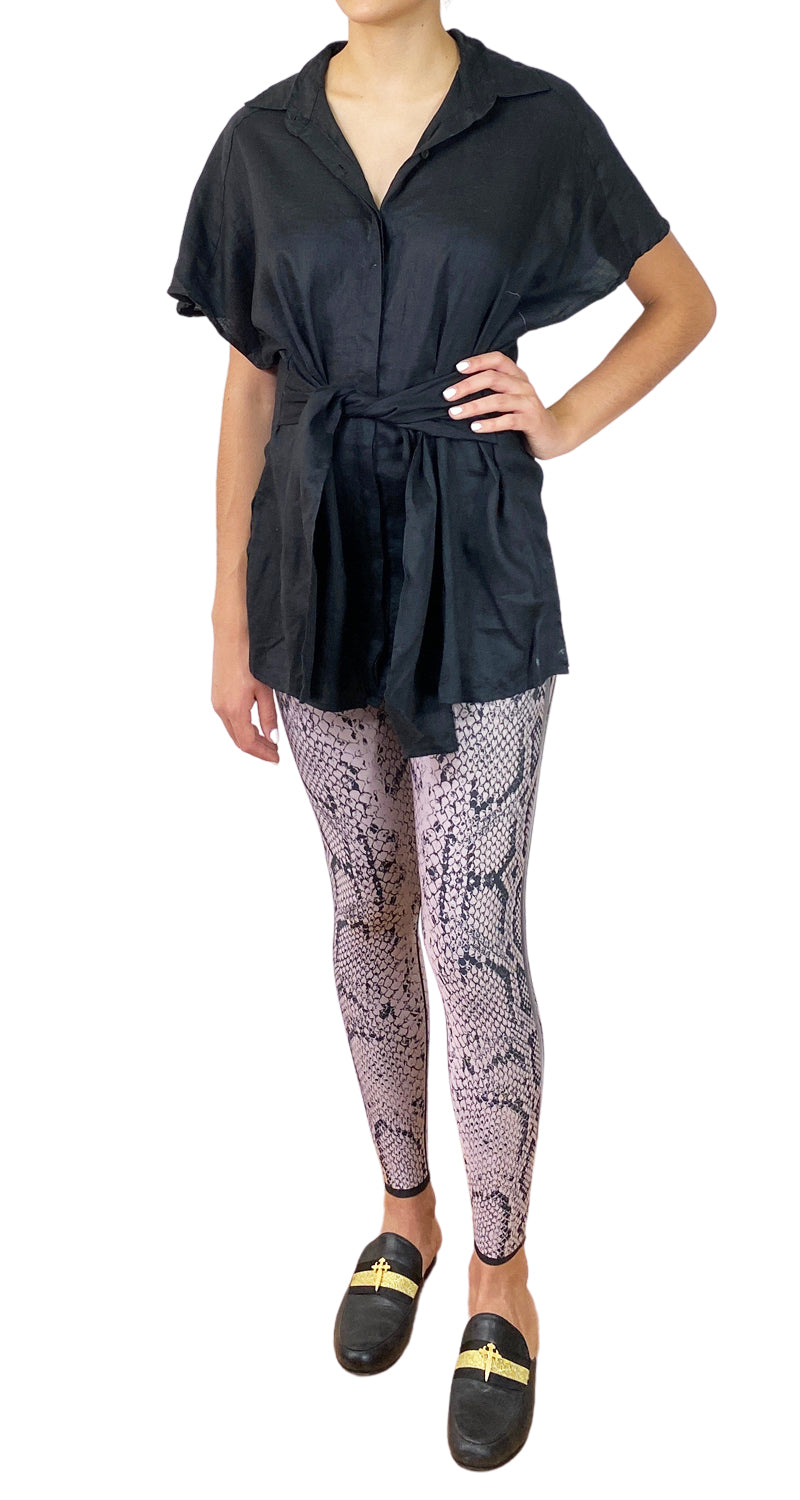 Blusa Negra Lino