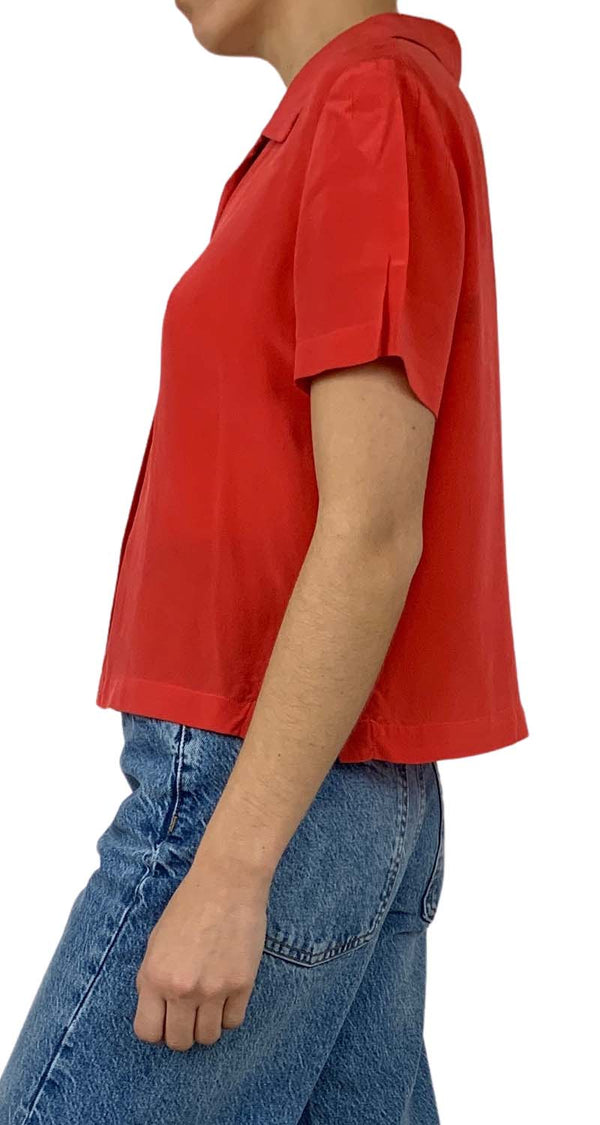 Blusa Crop Coral