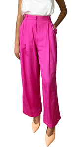 Pantalón Rosado Tiro Alto Studio H&M