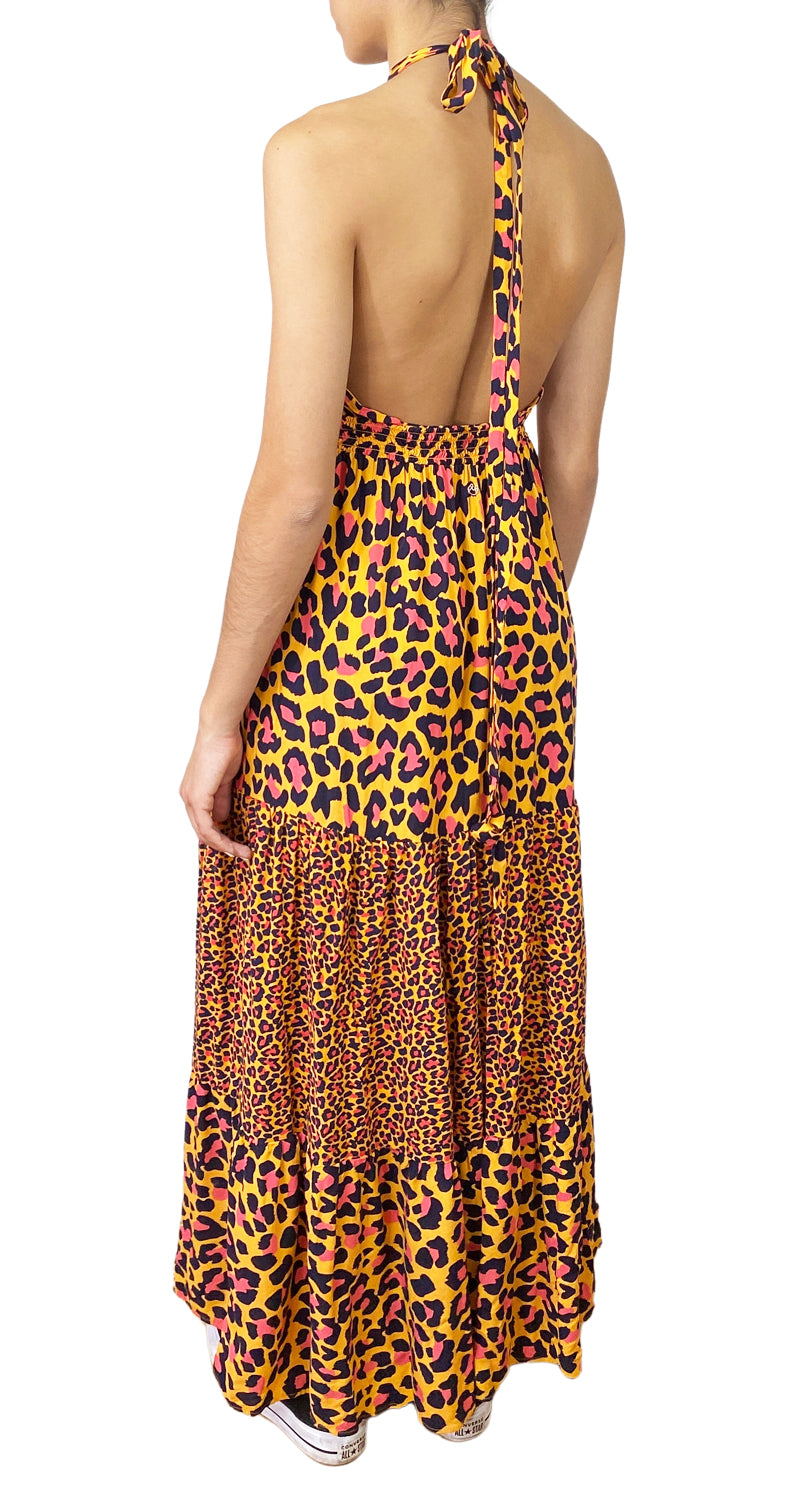 Vestido Maxi Animal Print