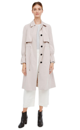 Carolena Trench In Khaki Stone