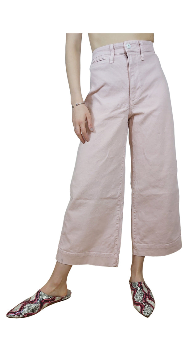 Pantalón Pink Emmett Wide-Leg Crop