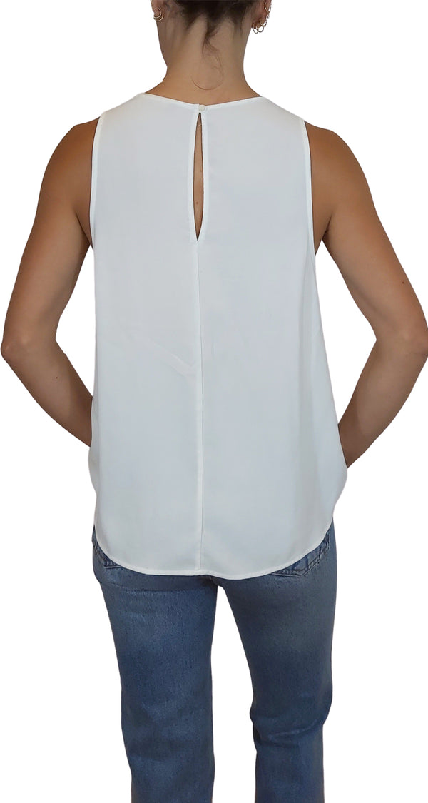 Blusa Sin Mangas Blanca