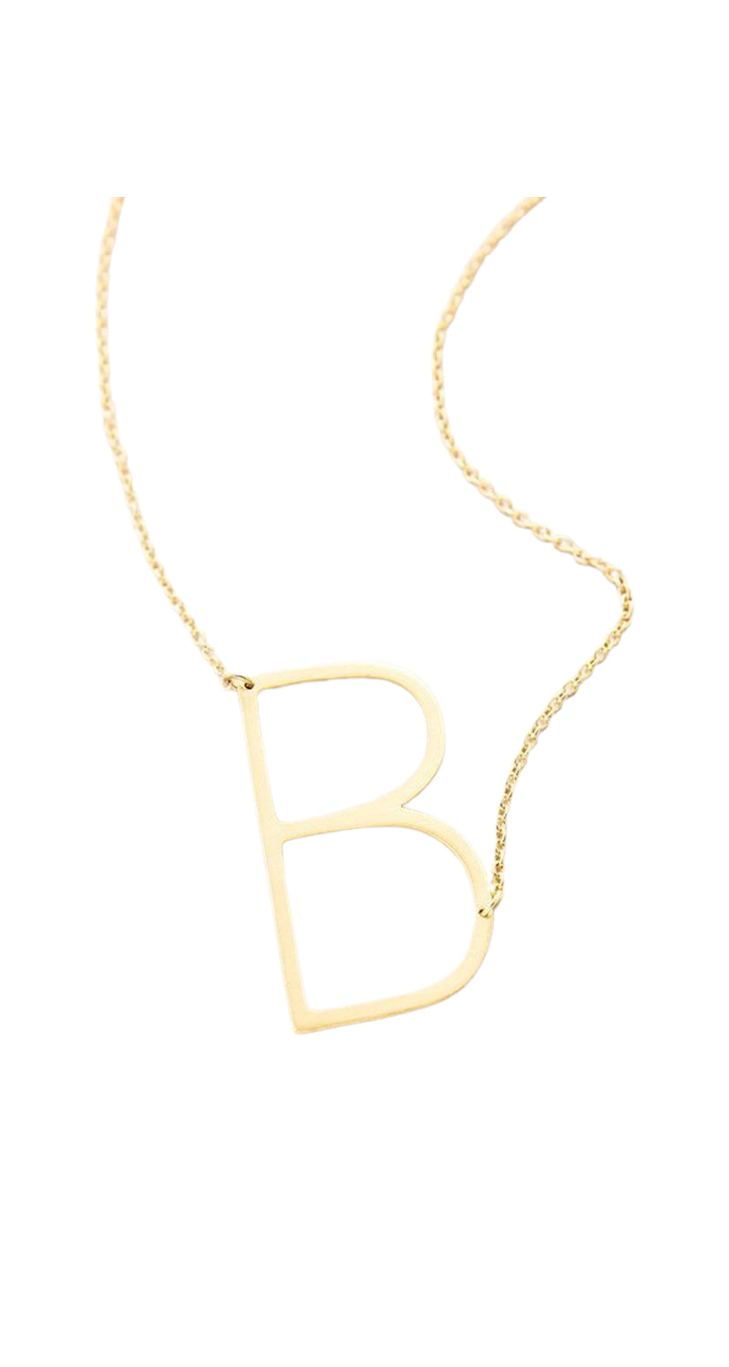 Collar Monogram Pendant ''B''