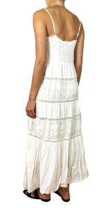 Vestido Blanco Appliqué