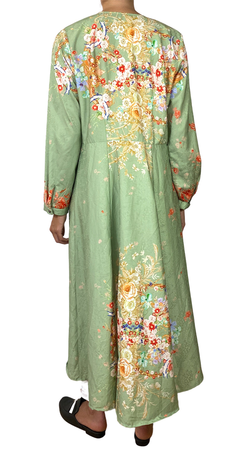 Kimono Floral Verde