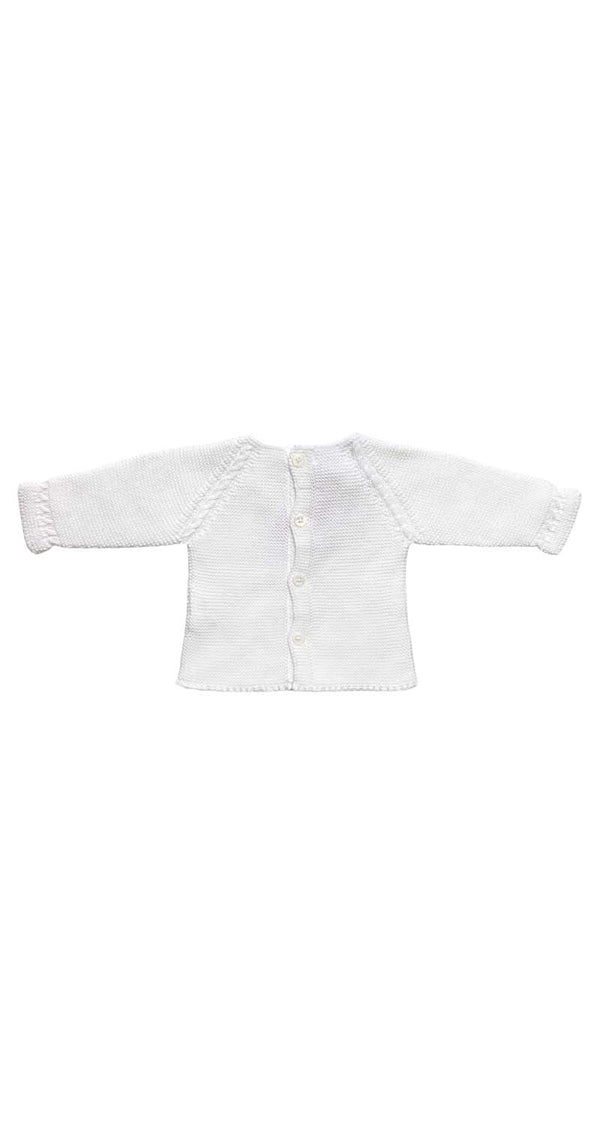 Sweater Blanco Abotonado