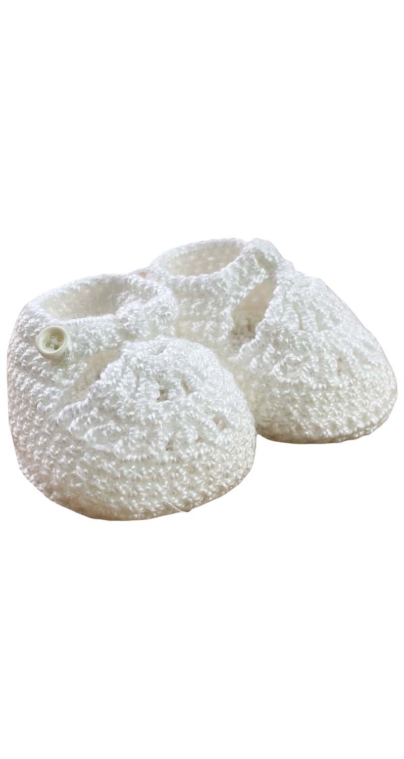 Flats Blancos Tejidos