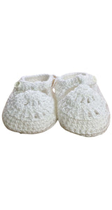 Flats Blancos Tejidos