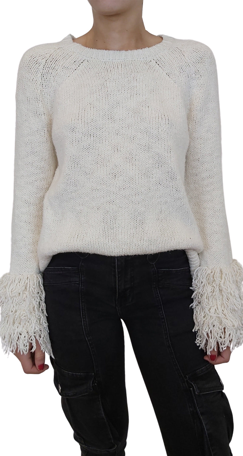 Sweater Flecos Blanco