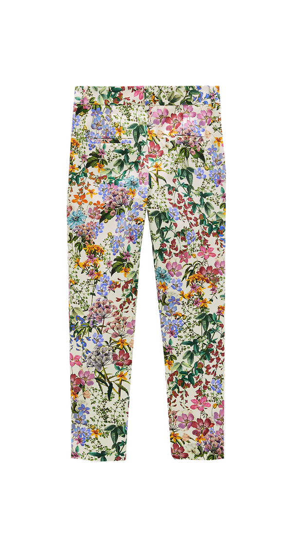 Floral Chinos