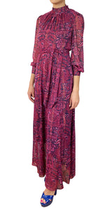 Vestido Morado Paisley