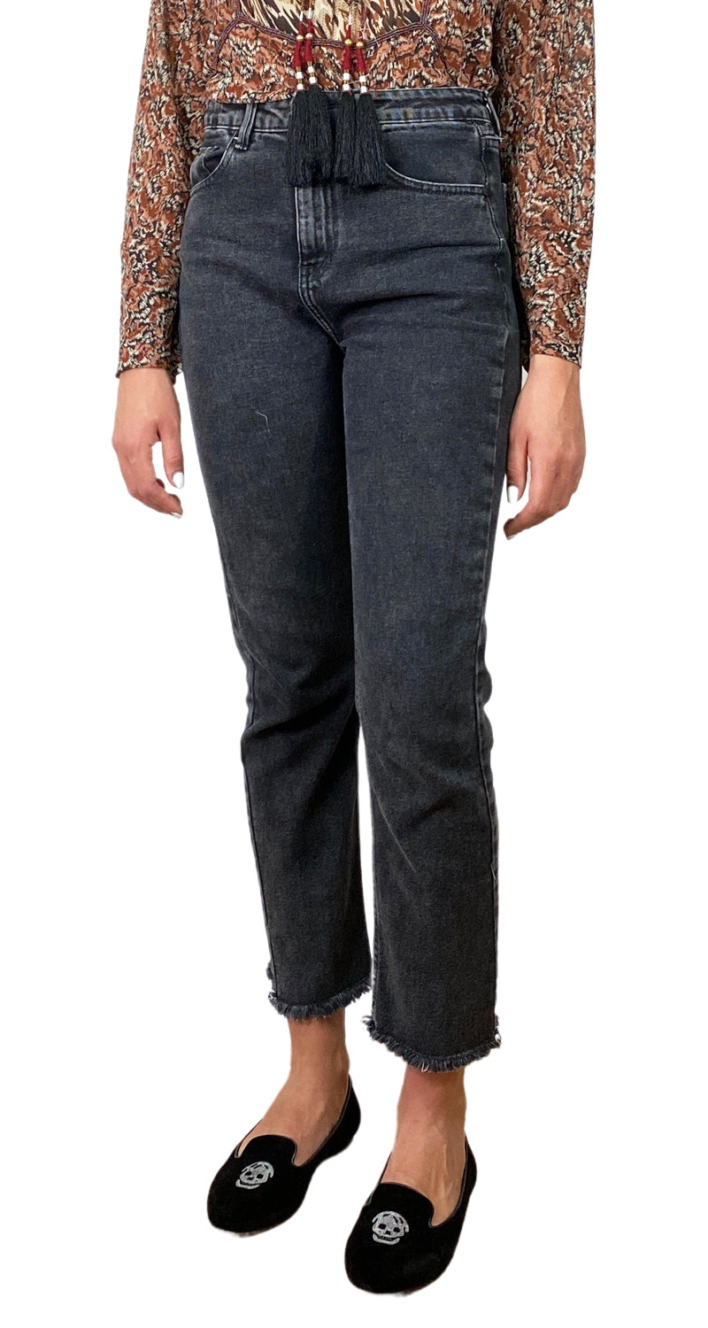 Jeans Negro Desflecado