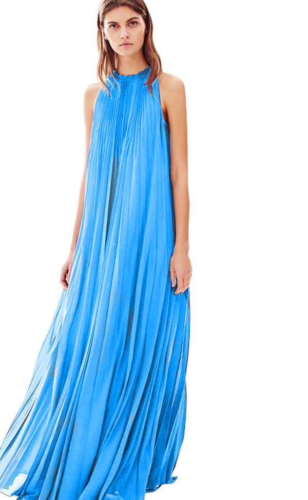 Vestido ''Pleated maxi'' (5243832074375)