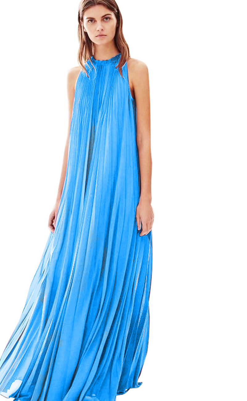 Vestido ''Pleated maxi'' (5243832074375)
