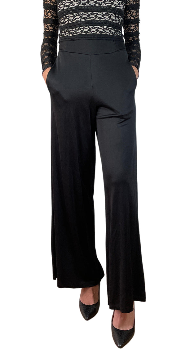 Pantalón Negro Palazzo