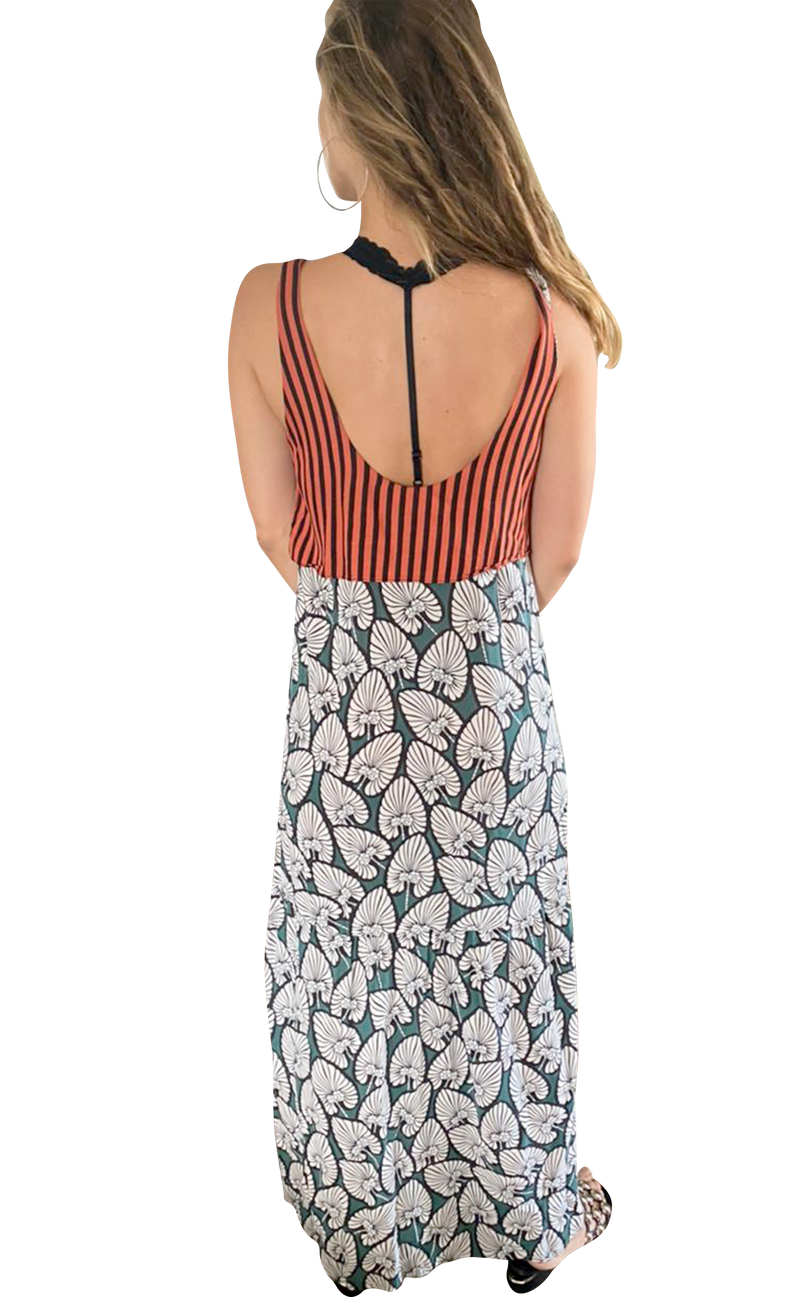 Vestido midi estampado (5277467836551)