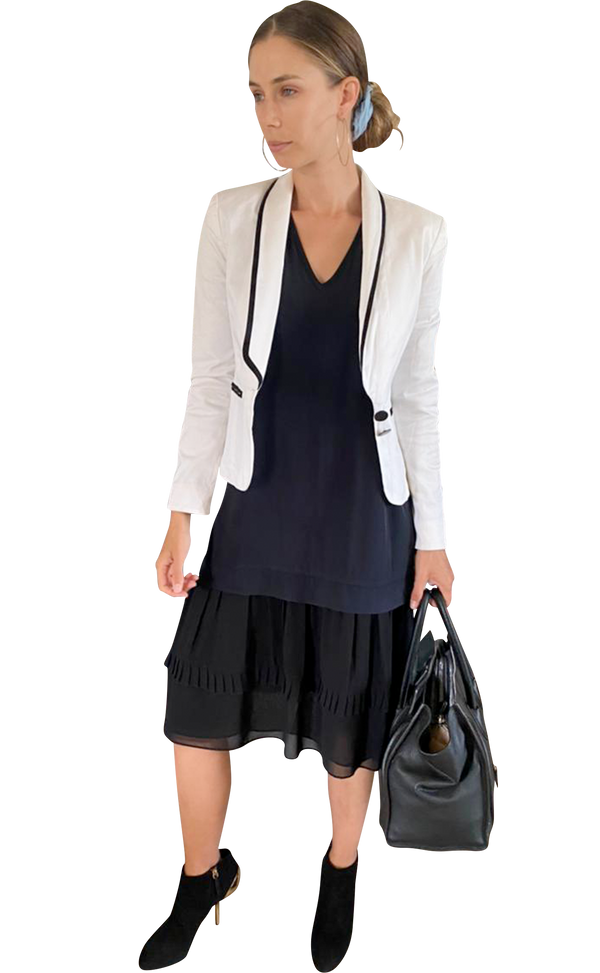 Blazer blanco y negro (5277468065927)