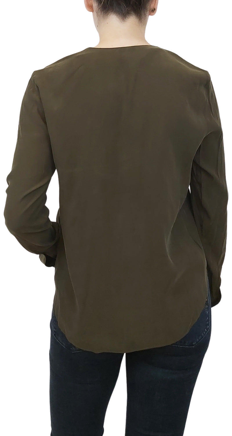 Polera Verde Ojetillos