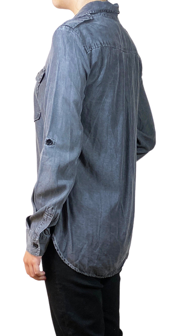 Blusa Gris Botones