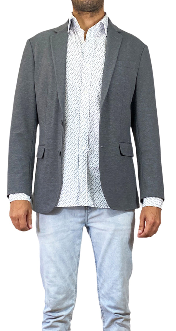 Blazar Gris Dos Botones