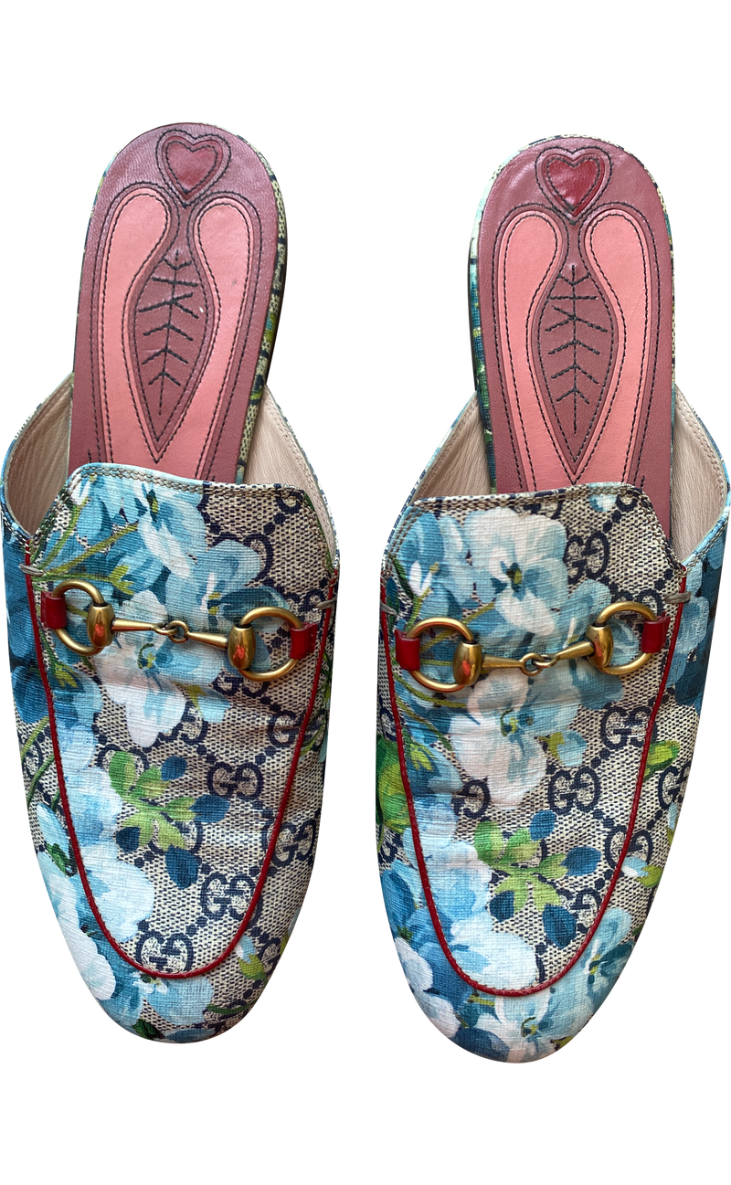 Mule Princetown Floral Horsebit (6538036707463)