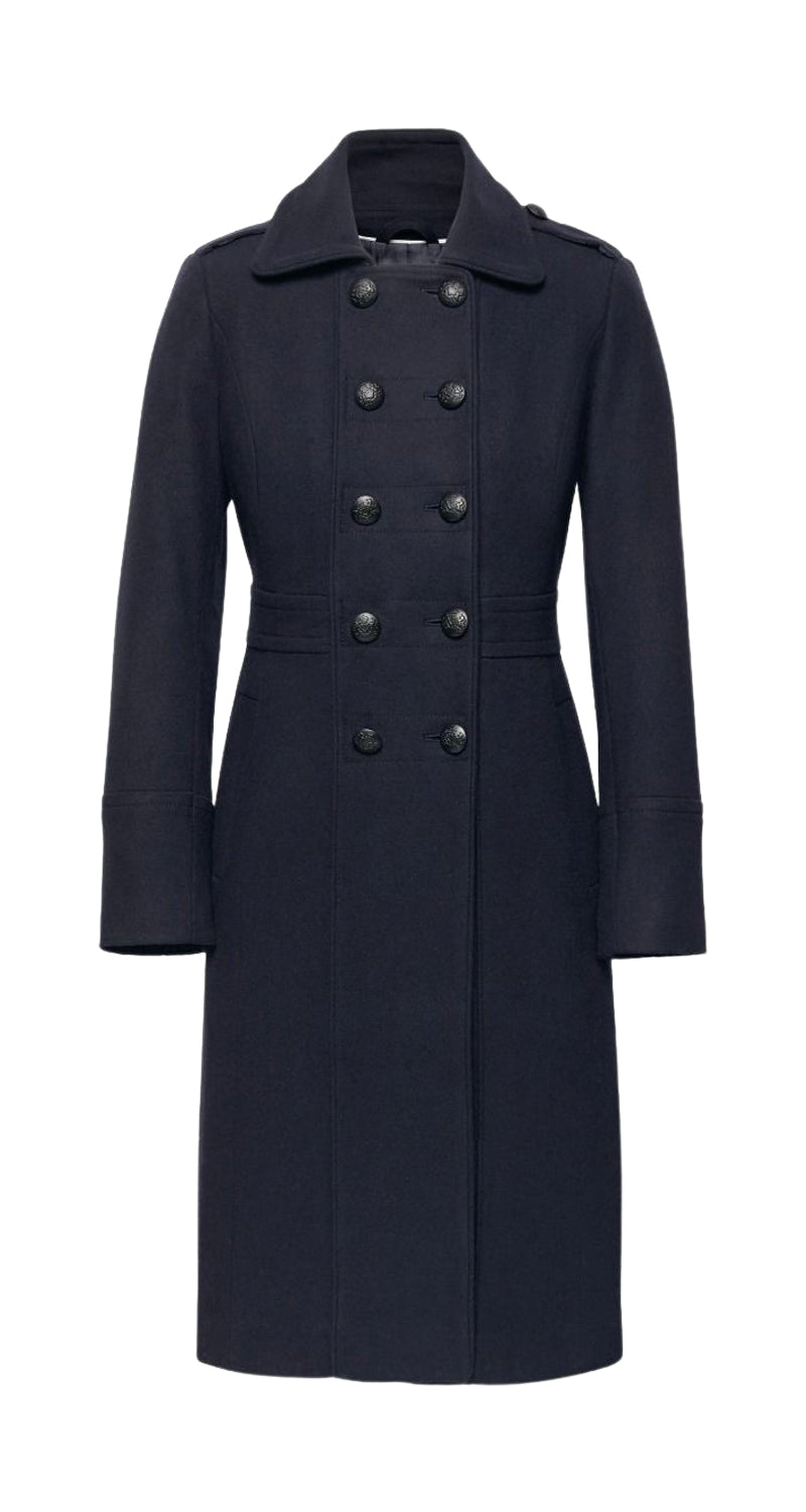 Abrigo Melton Military Lana