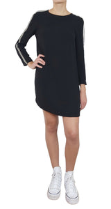 Vestido Mini Aplicaciones Mangas