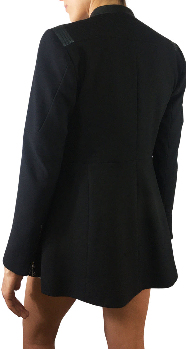 Chaqueta Vuelo En Ruedo Negra