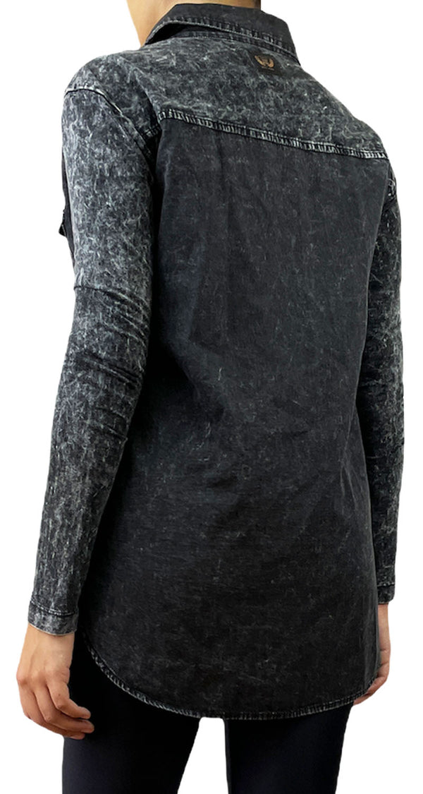 Camisa Denim Negro