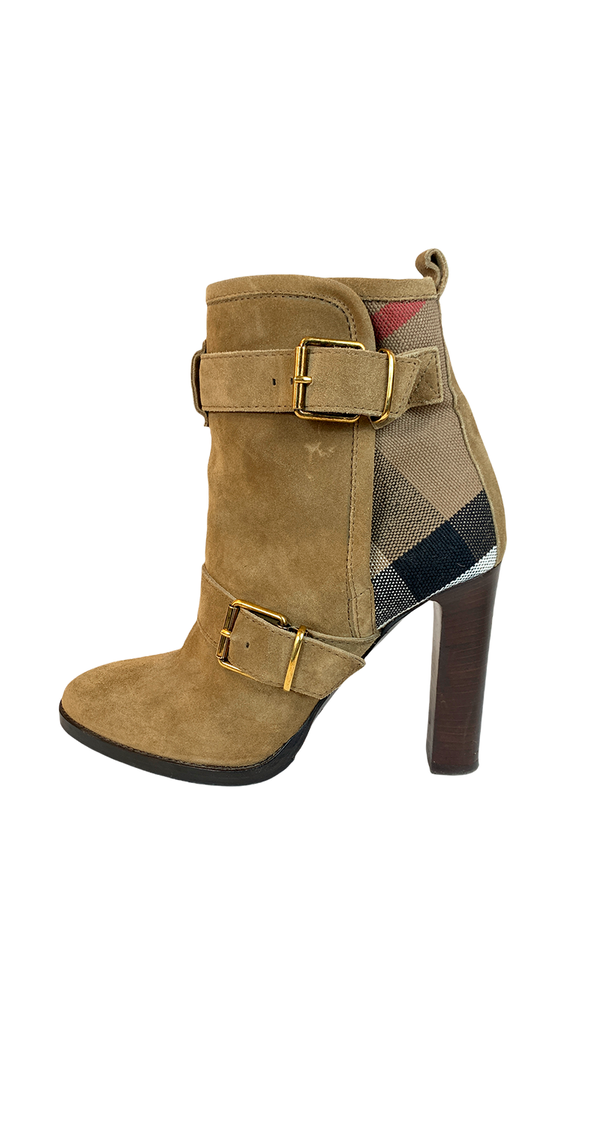 Botines Suede Beige