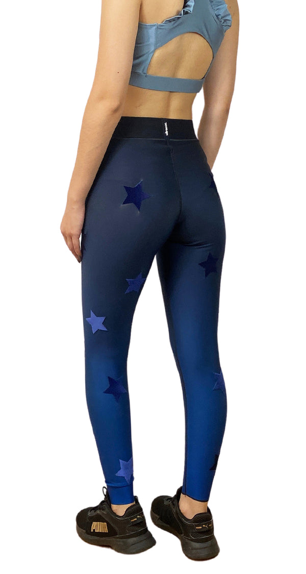 Leggins Azul Estrellas Terciopelo